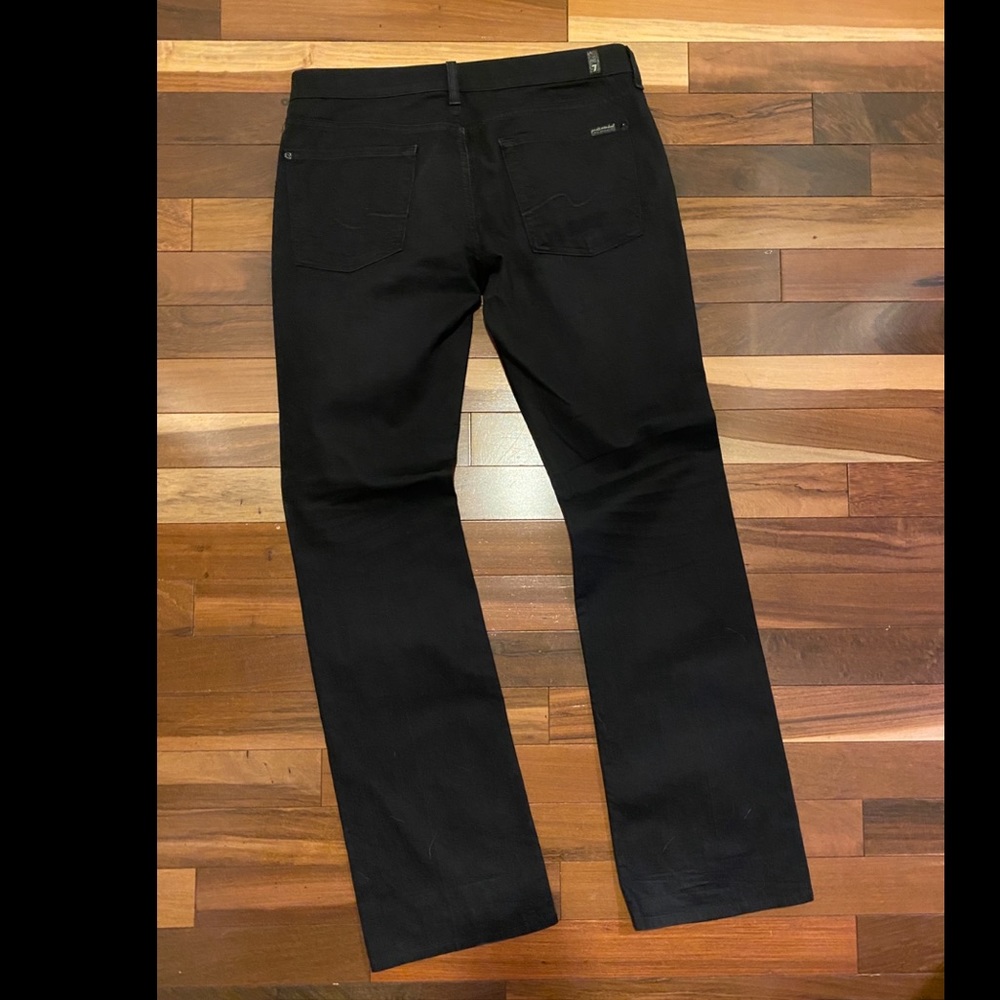 7 for all mankind bootcut black pants